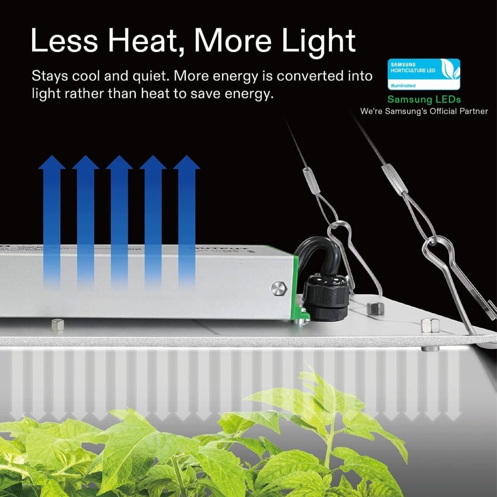 VIVOSUN 2-Pack VS1000E LED Grow Light, 2 x 2 Ft. LED Plant Light with Samsung Diodes and Sunlike Full Spectrum for Indoor Plants, Seedlings, Vegetables, and Flowers